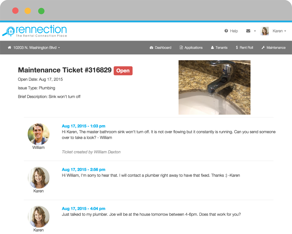 Rennection Maintenance Portal